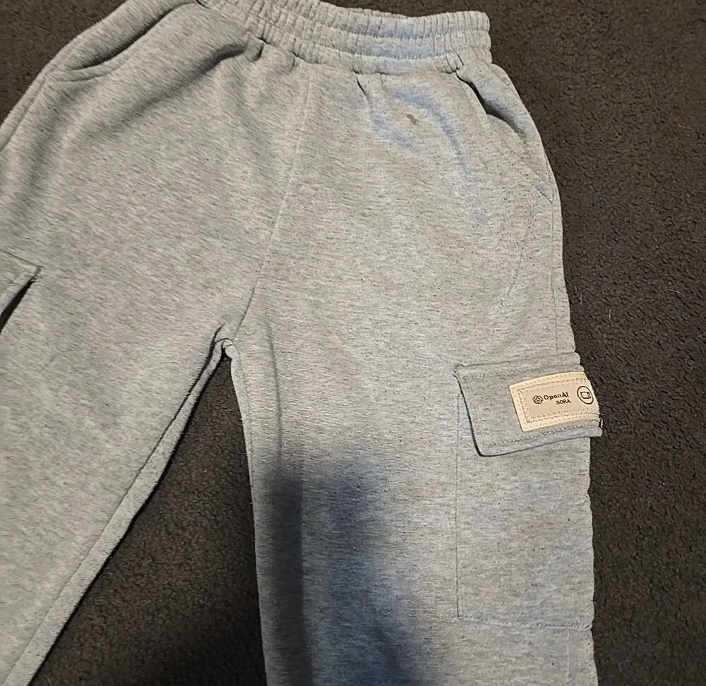 Kids Olive Cargo Joggers with Pocket Patch